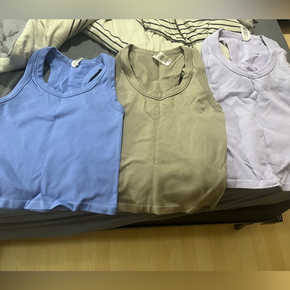 Reflex Women's Tank Tops - Sky Blue, Beige, Light Purple
